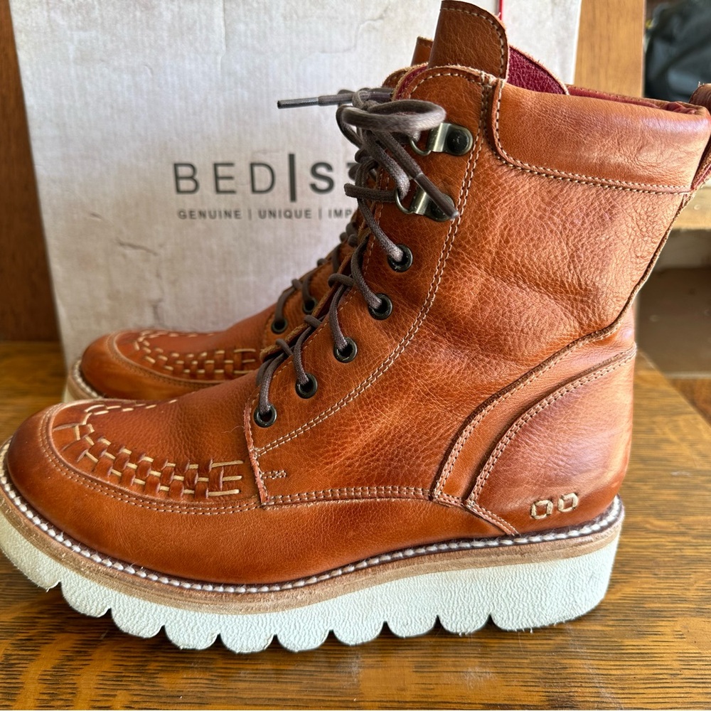 Bed Stu Elisha II cognac boots size 9